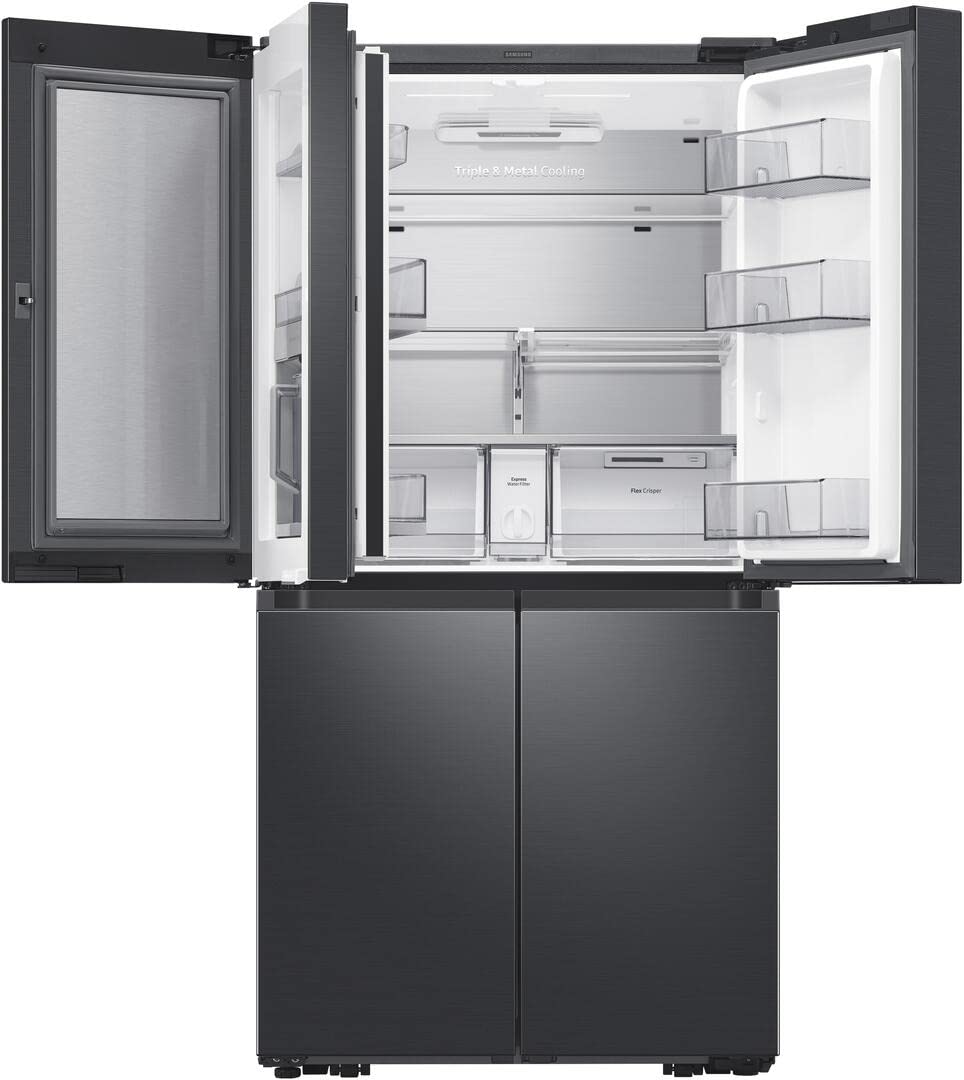 SAMSUNG 28.6 Cu. Ft. Fingerprint Resistant Black Stainless Steel Smart 4-Door Flex Refrigerator Featuring Family Hub With Beverage Center And Dual Ice Maker - RF29A9771SG/AA